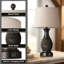 Ensemble de deux lampes de bureau, lampe de chevet tactile avec port USB + port de charge-317175565-317175575