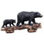 Statue de deux ours noirs
