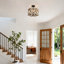 Luther Wood Semi Flush Mount