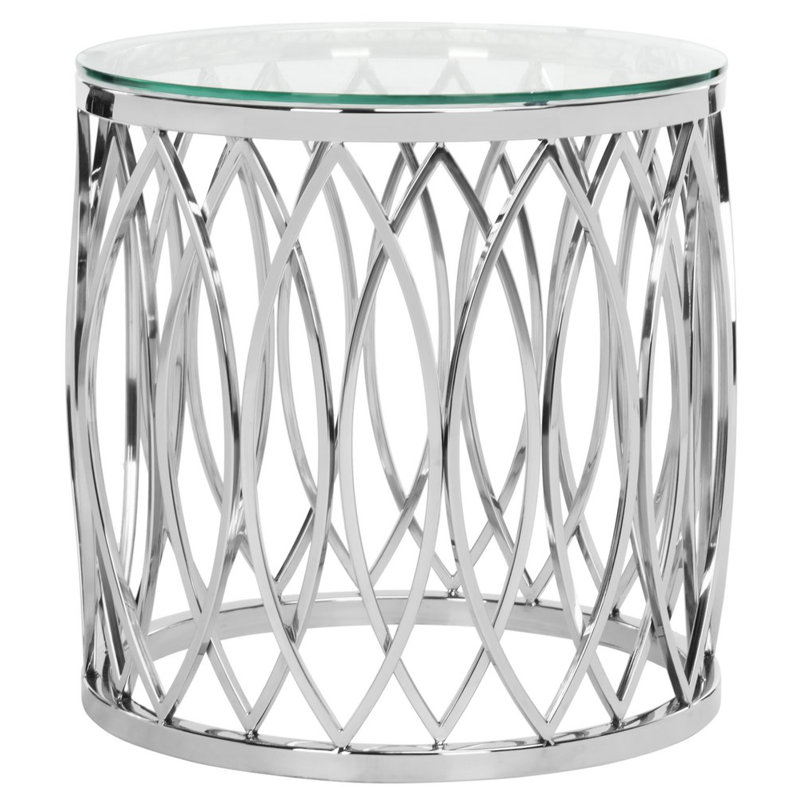Athey Glass Top End Table