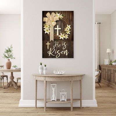 Kineard He Is Risen - 1 pièce, reproduction d'art graphique sur toile tendue