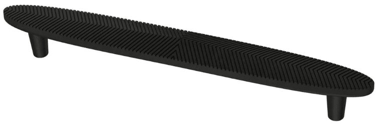 6-5/16" Herringbone Pull Flat Black, 1
