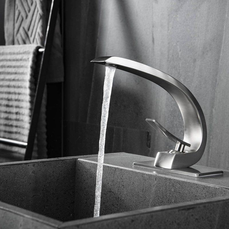 Single-Hole Single-handle Bathroom Faucet, Brushed Nickel