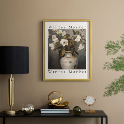 Impression florale vintage encadrée XXIX - bois massif