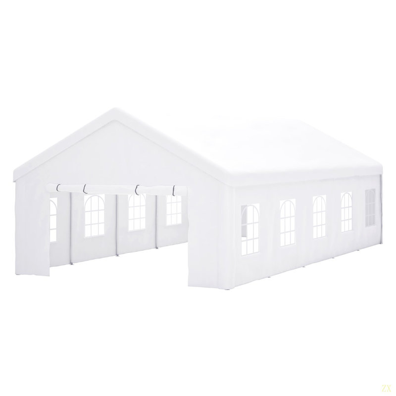 Party Tent With 3 Storage Bags & Removable Sidewalls, Outdoor Canopy Gazebo For Carport Camping Garden Wedding BBQ Commercial