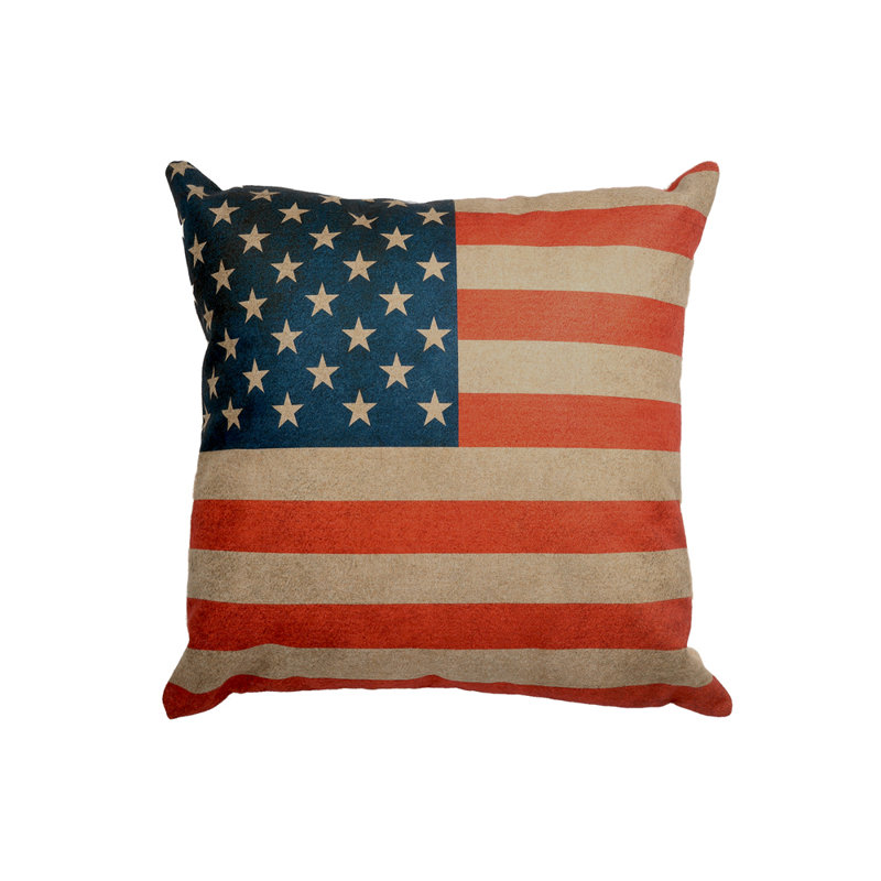 Flag Throw Pillow, Polyfill