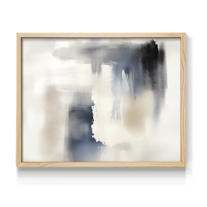 Abstract Series-CIX -Framed Print - Restickable, Natural, 11" H x 14" W