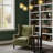 84-inch tall floor lamp with black finish, featuring 4 arched lamp arms in crystal chandelier style