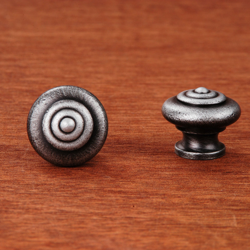 CK Series 1" Diameter Mushroom Knob, Distressed Nickel