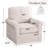 2-Piece Living Room Set with a Swivel Accent Chair & a Convertible Sofa Bed