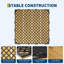 Carreaux de terrasse en bois d'acacia, 12 po x 12 po, emboîtables-122457844-122457849