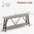 Versatile And Durable Sofa Table With Extra Storage And Adjustable Feet, Entryway Table with 2 Tier Storage Shelves-593541535