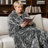 Grey Wolf Throw Blanket