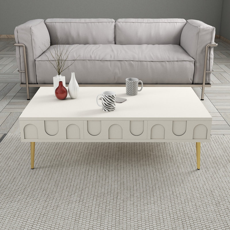 Ensemble de meubles de salon, Crème, crème