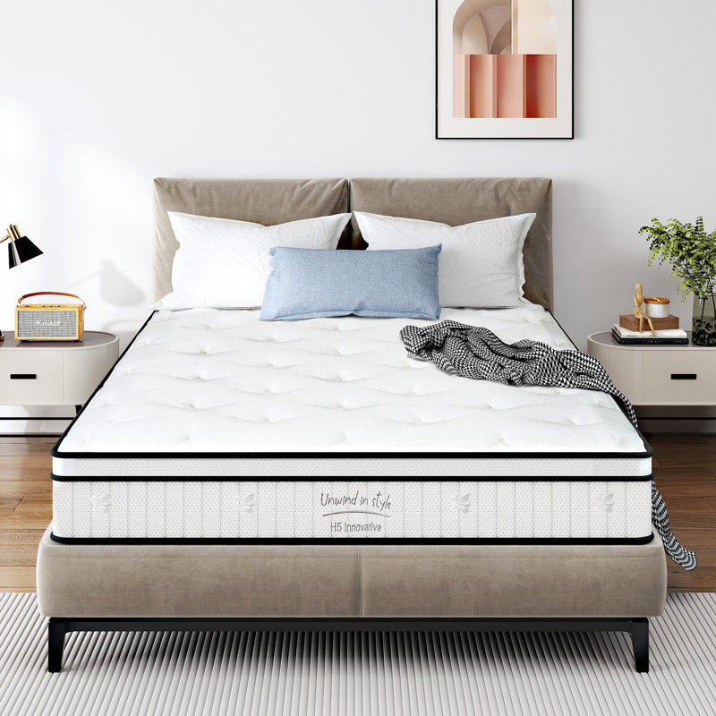 10" Full Mattress Medium Hybrid Memory Foam Pocket Spring Mattress with CertiPUR-US Certified, Full, 10"