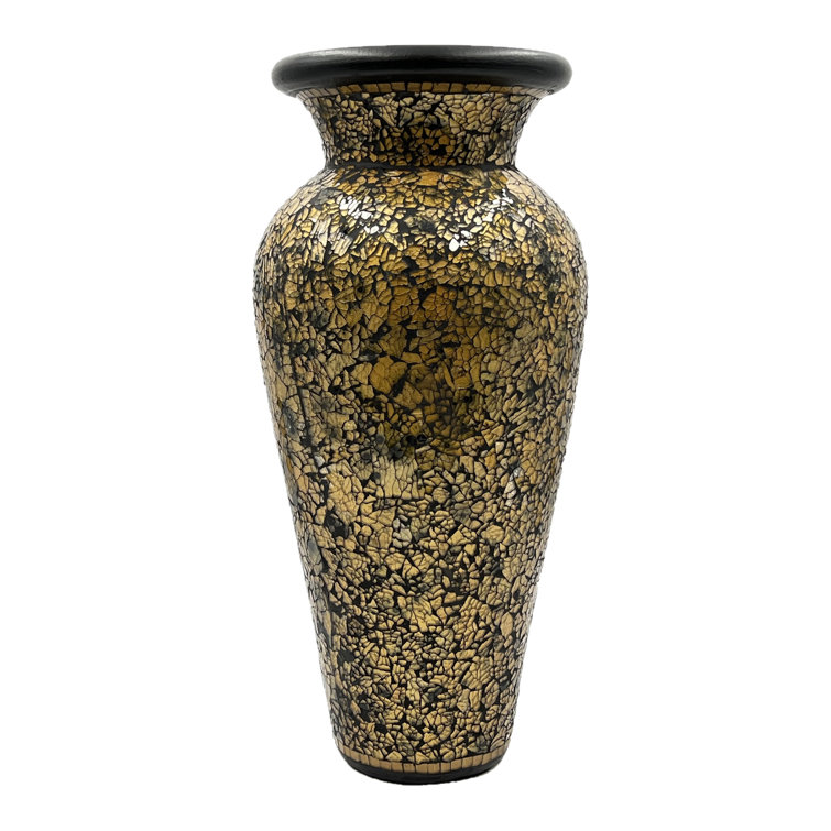 Rosdorf Park Dequarious Handmade Terracotta Floor Vase