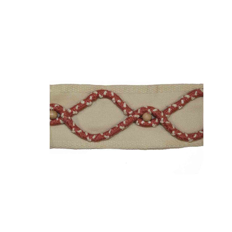 Tissu géométrique amical, Rouge