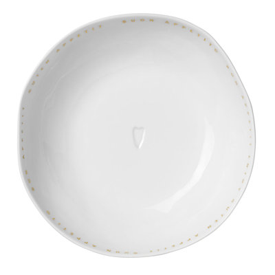Bol en porcelaine Bon Appetit - peu profond