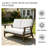 Solid Wood Teak Outdoor Loveseat With Cushion And Arms-1591383979-1591383977