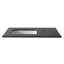 Comptoir en quartz gris 37 po et lavabo rectangulaire gauche-134637892