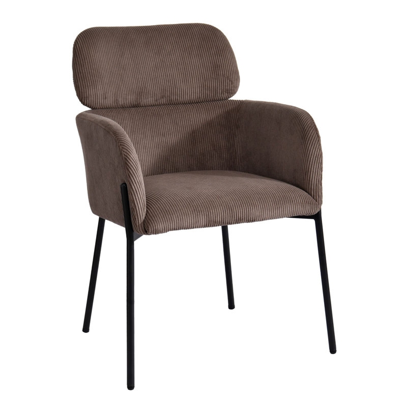 Chaise rembourrée Jezeniah, Brun