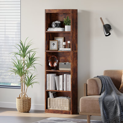 5-Tier Bookcase, Book Shelf, Open Storage Shelf, for Living Room, Home Office, Dinning Room