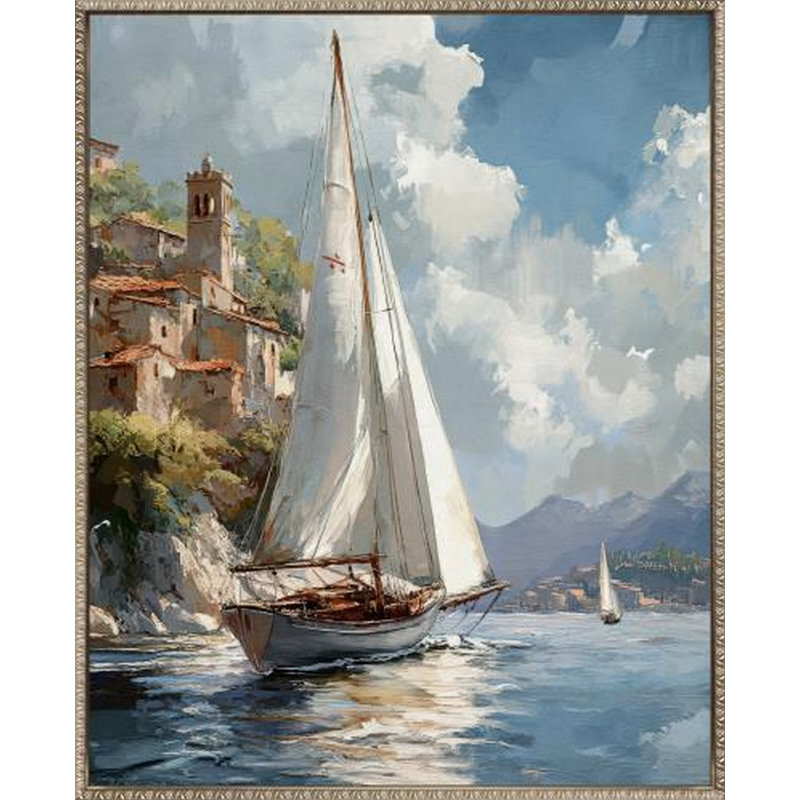 «Sail Away Italy I», art mural sur toile