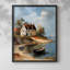 Paysages de la série Cci - reproduction encadrée de qualité supérieure - prête à être accrochée - aucun clou requis-1200257479-1200257473