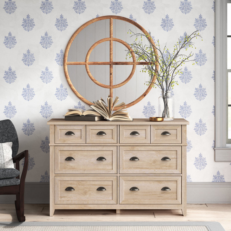 Hulbert 52'' W 6 - Drawer Dresser, White Oak