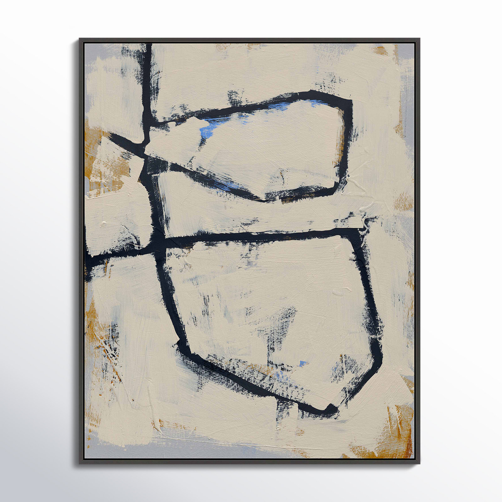 Knopf "Twisted 5" Print by Jacques Pilon, 16" W x 20" H, Black Framed Canvas