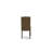 9 Piece Kitchen Table Set Includes a Rectangle Dining Table with X-Legs and 8 Brown Linen Fabric Parson Dining Room Chairs, Distressed Jacobean-342212459-342212458-342212461