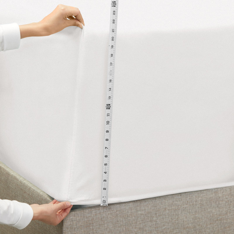 Ensemble de draps luxueux en microfibre, Très grand séparé, Blanc