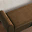 Banc de rangement rembourré en velours côtelé de 57 po