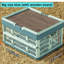 Caisse de rangement pliable avec panier de rangement-1344462104