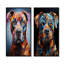 Boxer Boldness - ensemble de 2 impressions sur toile de chien-102570478-102570474