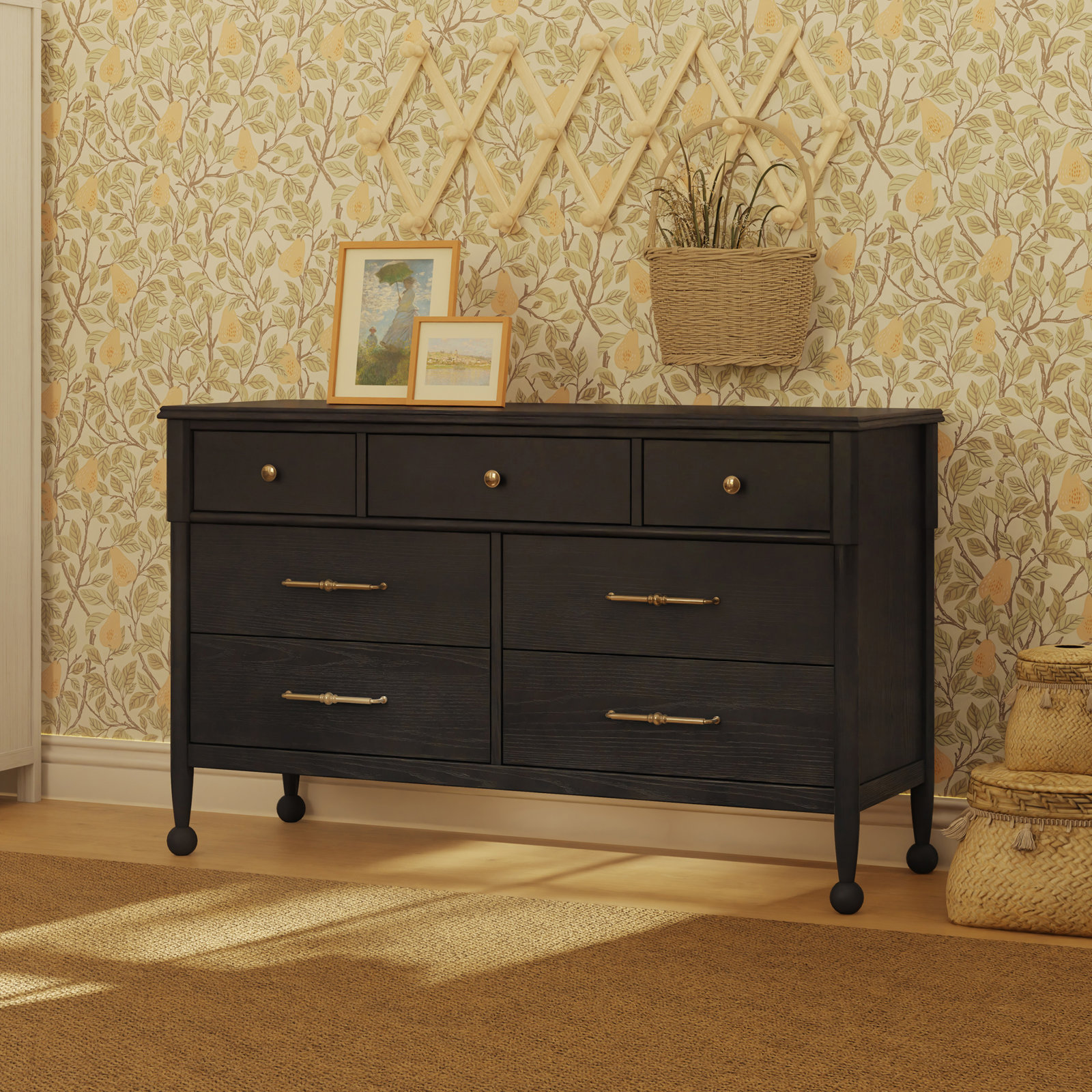 Alouette Kids 7-Drawer Dresser, Archival Black