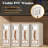 4-Pack Foldable Bedding Storage Bags For Sheets And Pillows, With Window, Beige