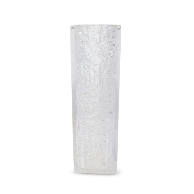 Albelo Textured Design Acrylic Vase, 11.5"H