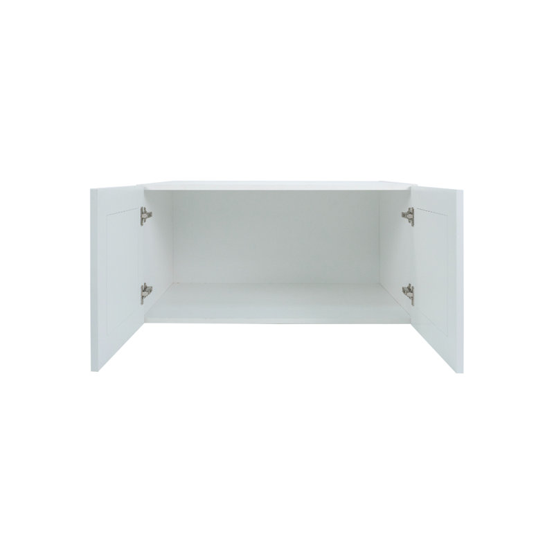 Armoire de cuisine murale à montage sur panneau 36 po x 18 po Everest White Shaker (l 36 po x P 24 po x H 18 po) Everest