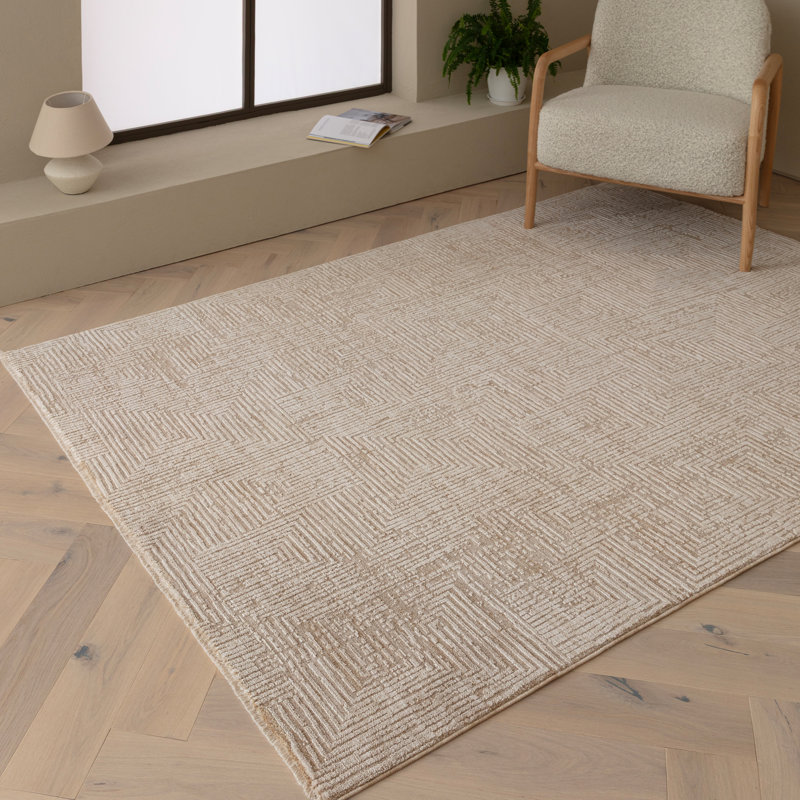 Asiatic Laurent Geometric Beige Area Rug, Rectangle 200 x 300 cm