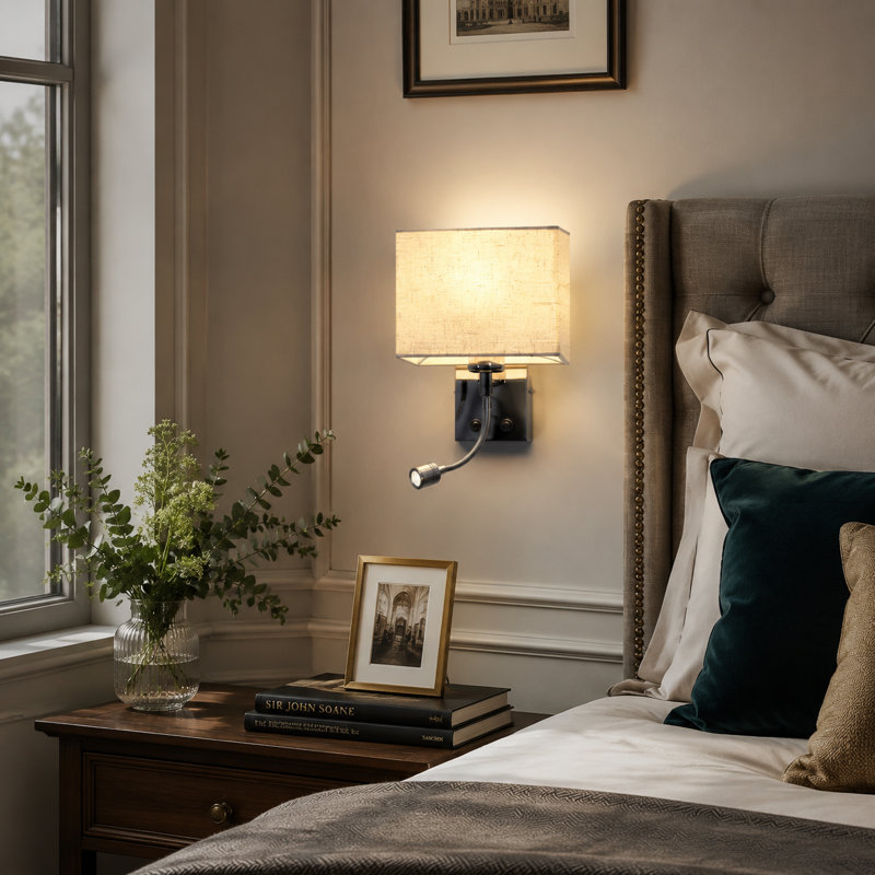 Shawon 1-Light Wall Light LED Armed Sconce