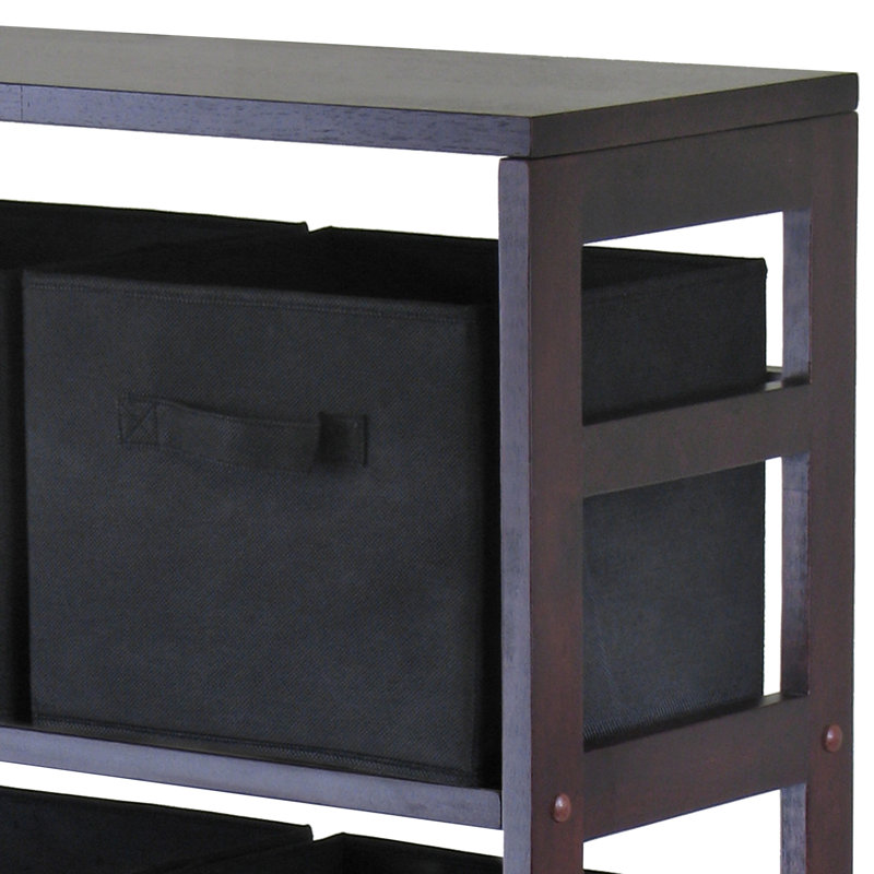 Commode de rangement 6 tiroirs Eleia, Noir