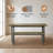 Table Talk Wood & Metal Dining Table & Bench Set