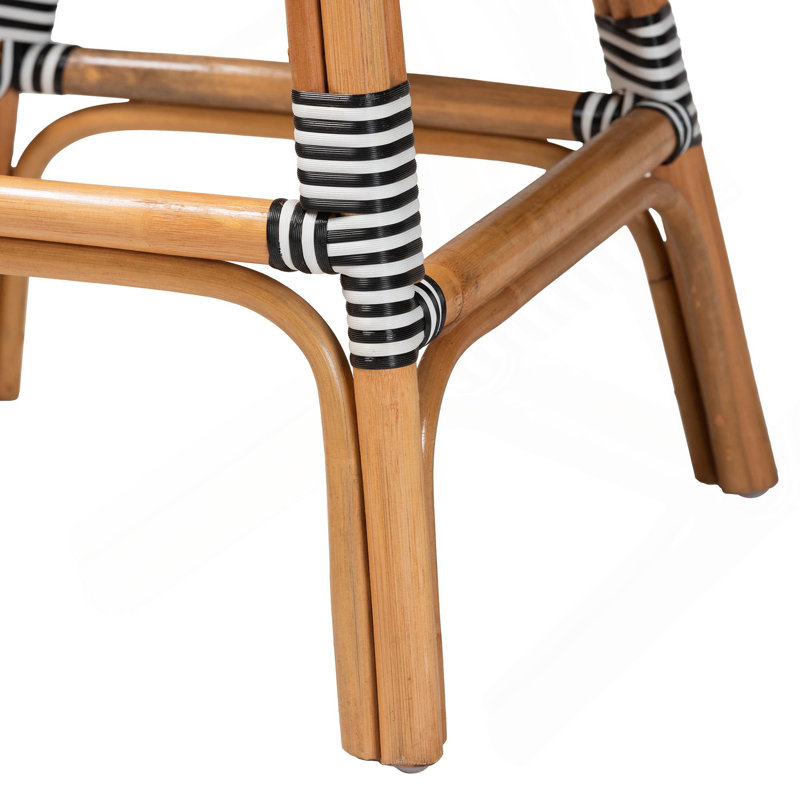 Tabouret de comptoir, Noir / blanc