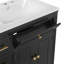 Meuble-lavabo autoportant avec lavabo en céramique, tiroirs et tablette réglable-2075494565