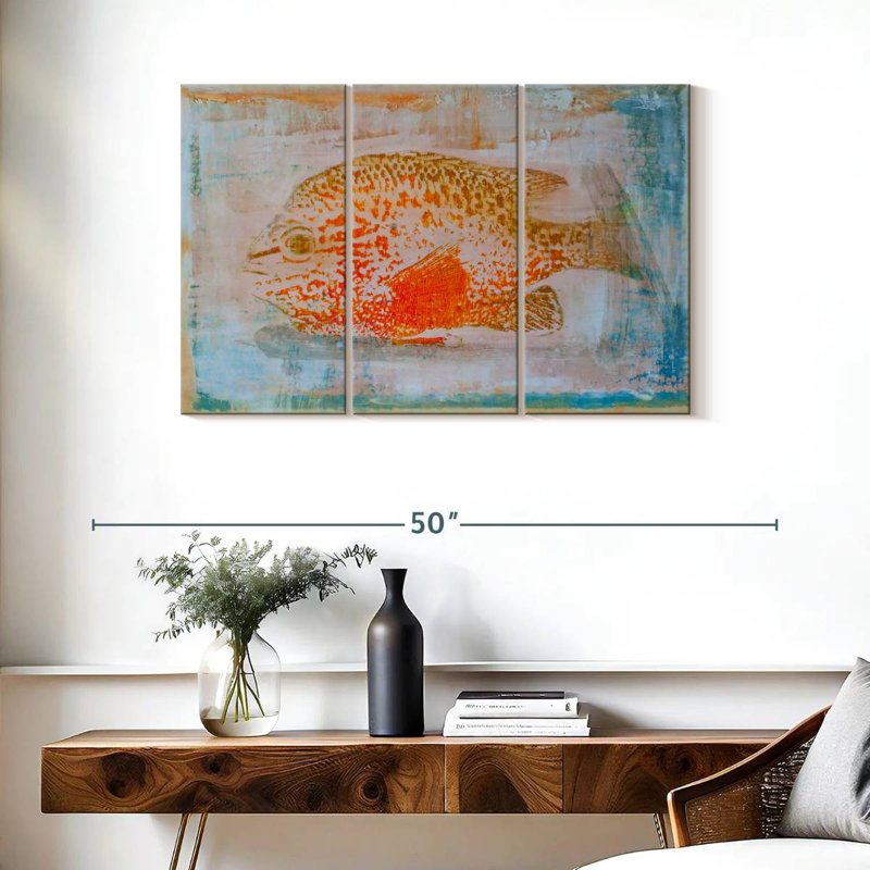 Brampt Orange Sunfish, 24" H x 38" W