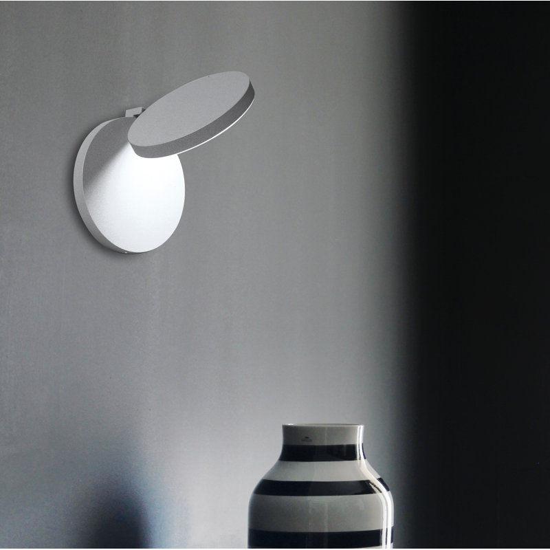 LED Armed Sconce, White