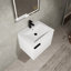 Ensemble de meuble-lavabo pour salle de bain 24 po pour grand espace, ensemble d'armoires de salle de bain moderne, ensemble d'armoires de salle de bain blanc (composable)