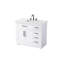 Meuble-lavabo simple 42 po blanc-694370433