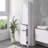 Tall Bathroom Storage Cabinet, Freestanding Storage Cabinet With Two Different Size Drawers And Adjustable Shelves, MDF Board With Painted Finish-2015428976